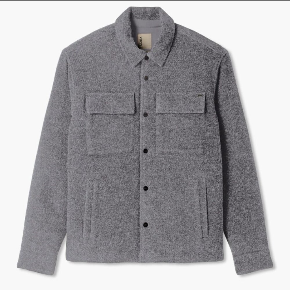 Vuori Plymouth Wool Shirt Jacket L Italian Wool NWT